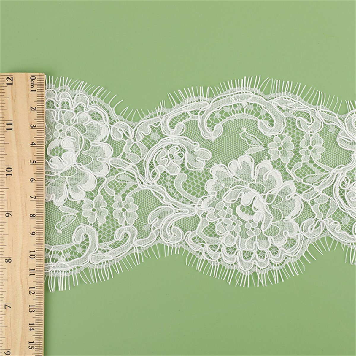 Bridal Lace Trim - Corded Chantilly Wedding Lace Trim | GTIN YK048