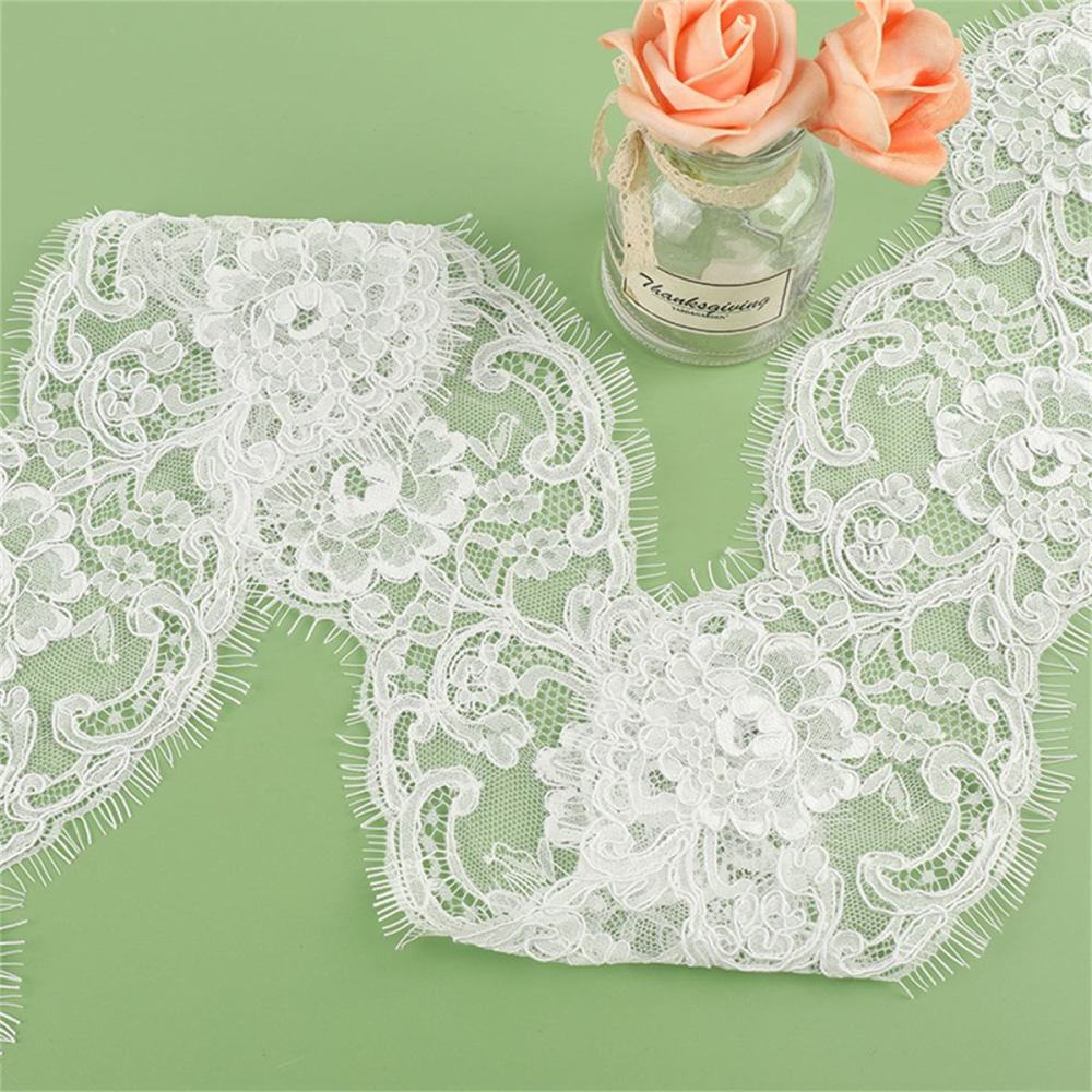 Bridal Lace Trim - Corded Chantilly Wedding Lace Trim | GTIN YK048