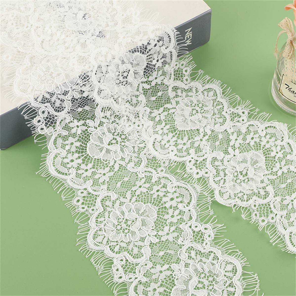 Bridal Lace Trim - Corded Chantilly Wedding Lace Trim | GTIN YK049
