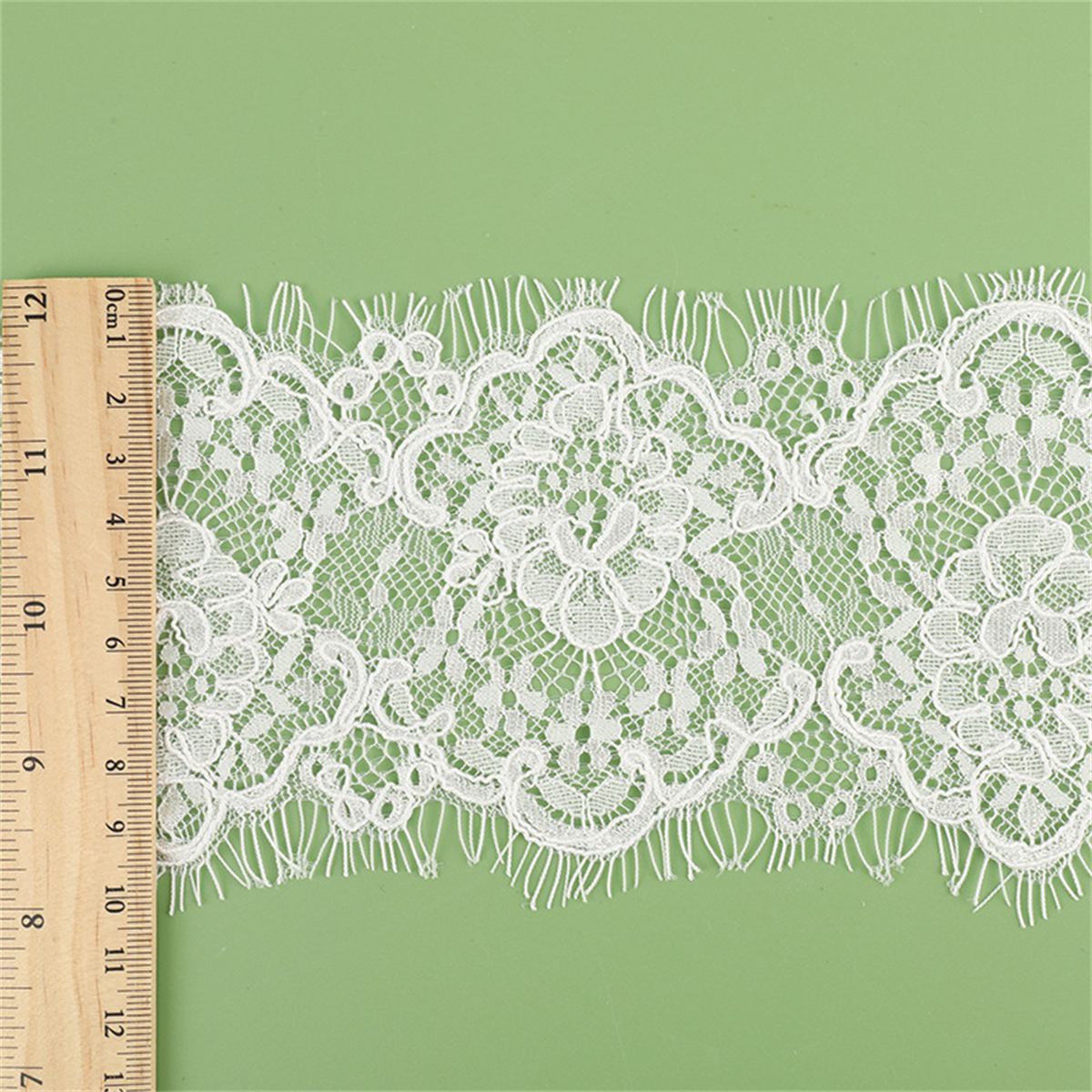 Bridal Lace Trim - Corded Chantilly Wedding Lace Trim | GTIN YK049