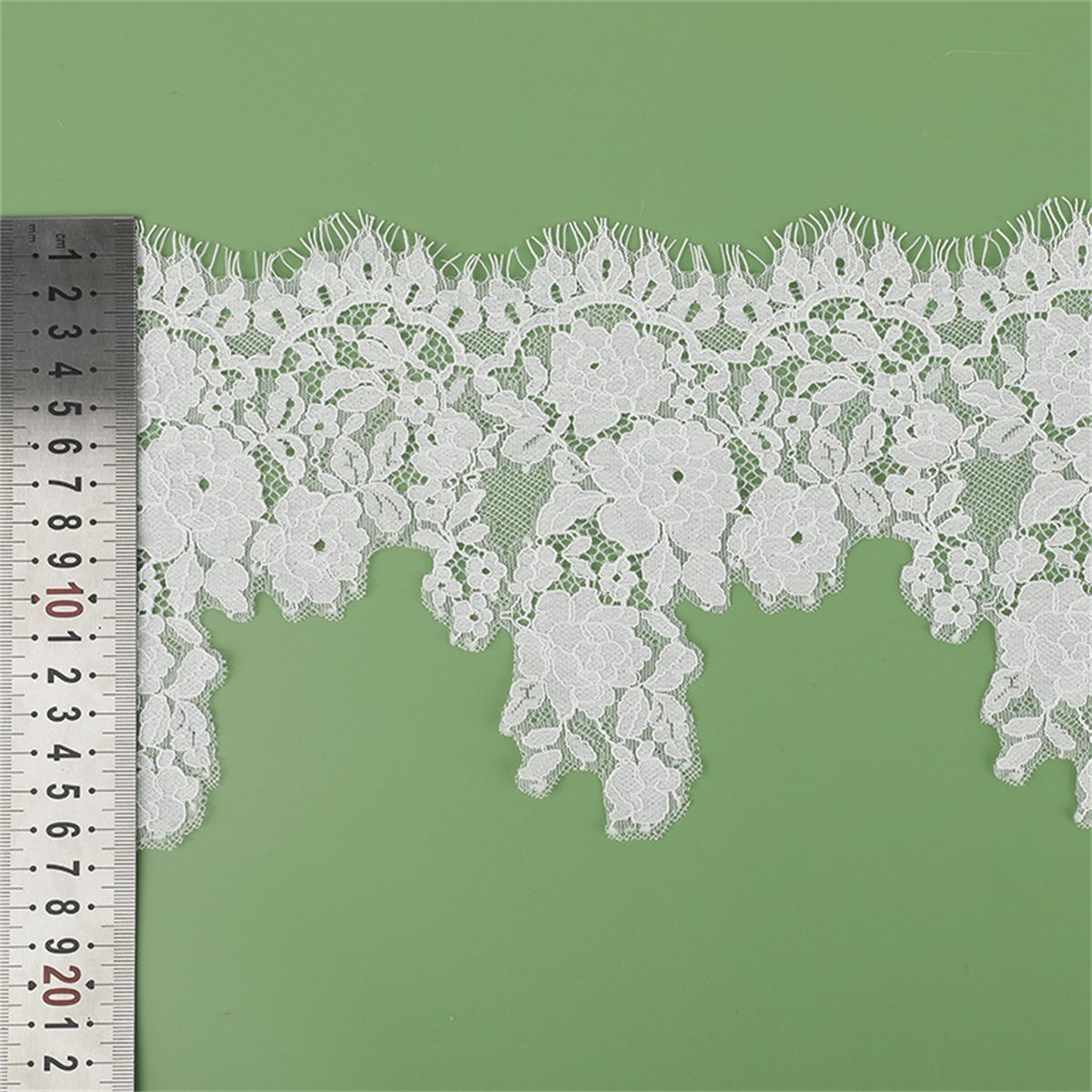 Bridal Lace Trim - Corded Chantilly Wedding Lace Trim | GTIN YK050