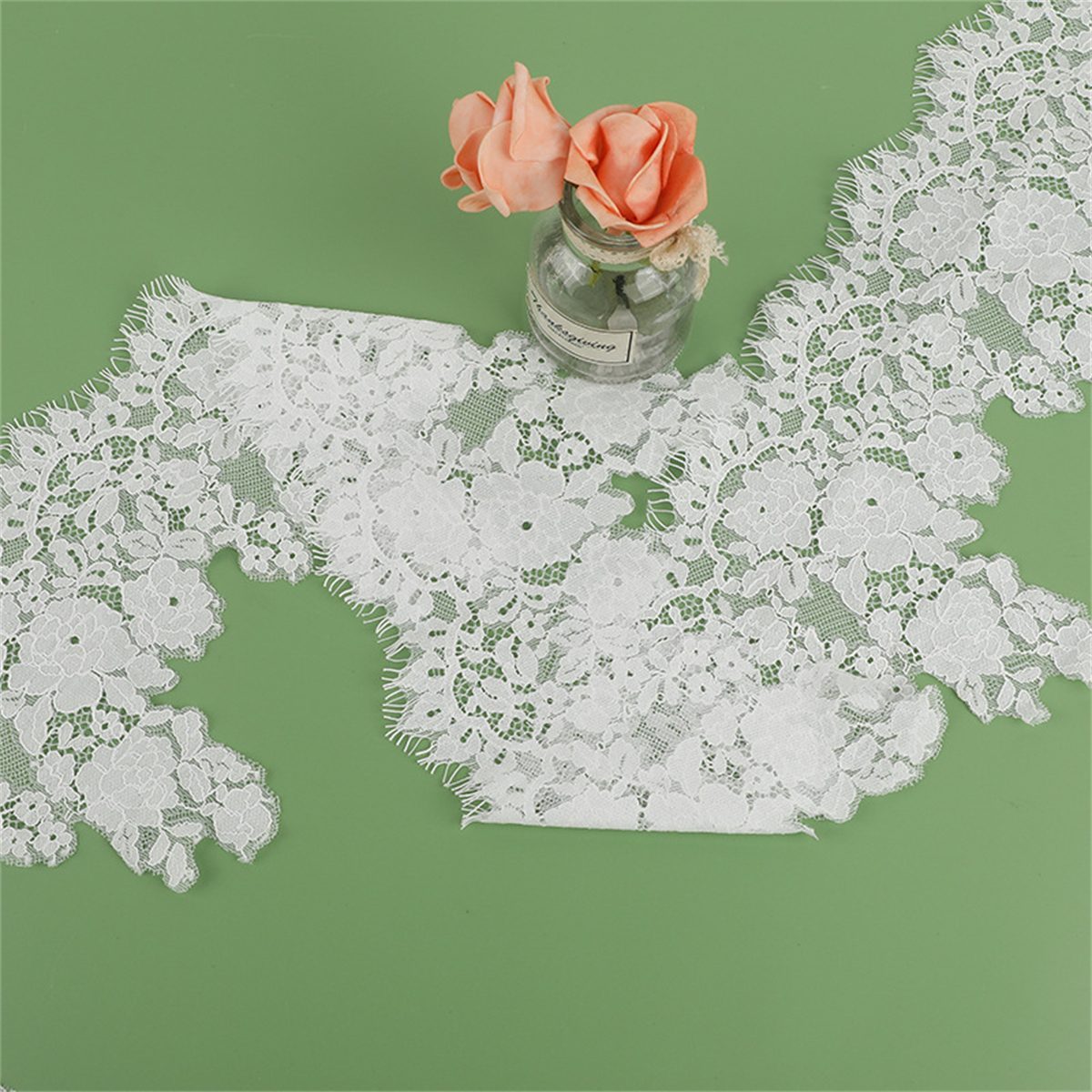 Bridal Lace Trim - Corded Chantilly Wedding Lace Trim | GTIN YK050