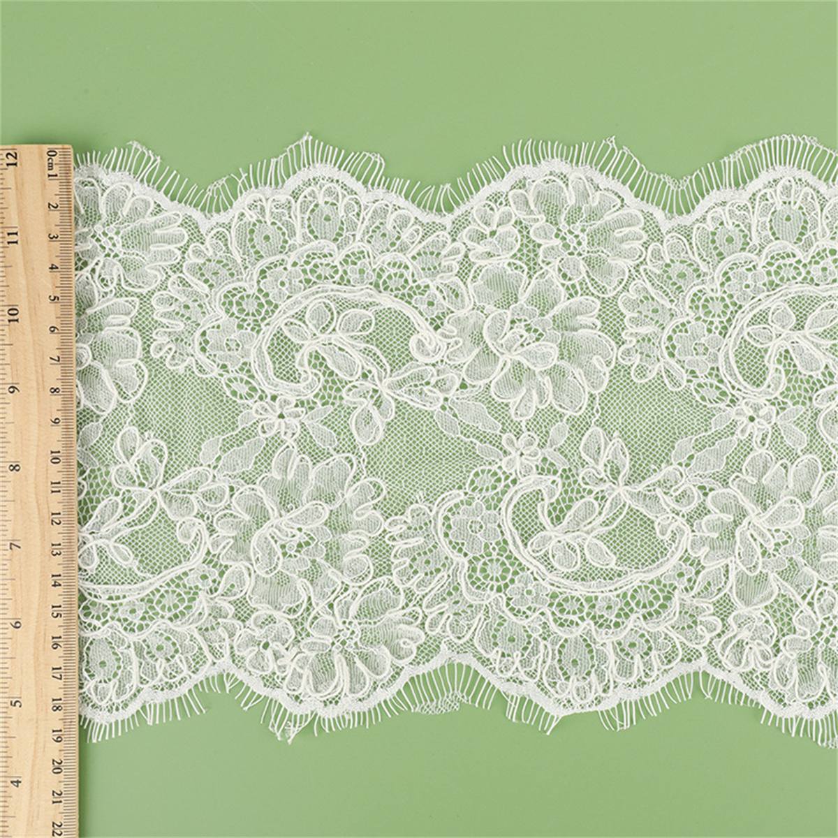 Bridal Lace Trim - Corded Chantilly Wedding Lace Trim | GTIN YK057