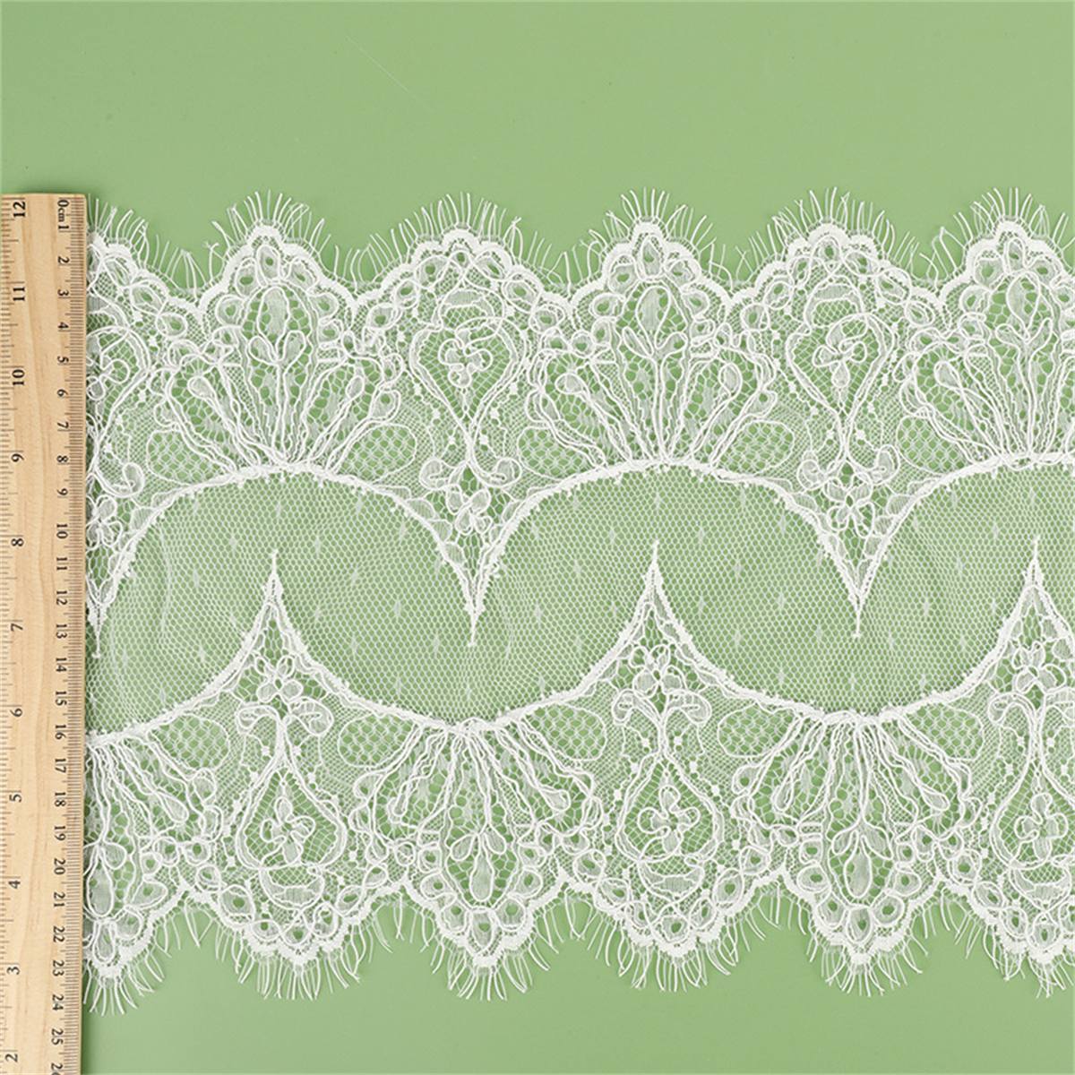 Bridal Lace Trim - Corded Chantilly Wedding Lace Trim | GTIN YK058