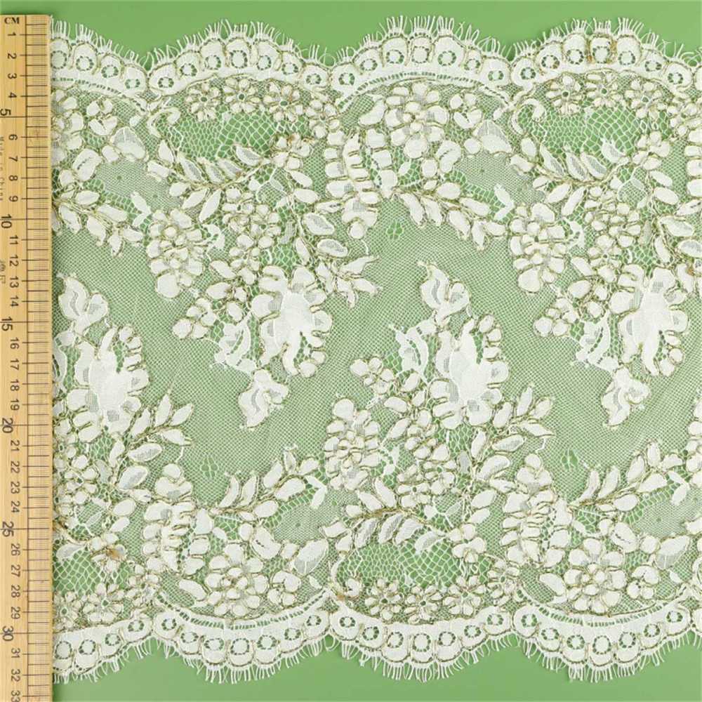 Bridal Lace Trim - Corded Chantilly Wedding Lace Trim | GTIN YK033