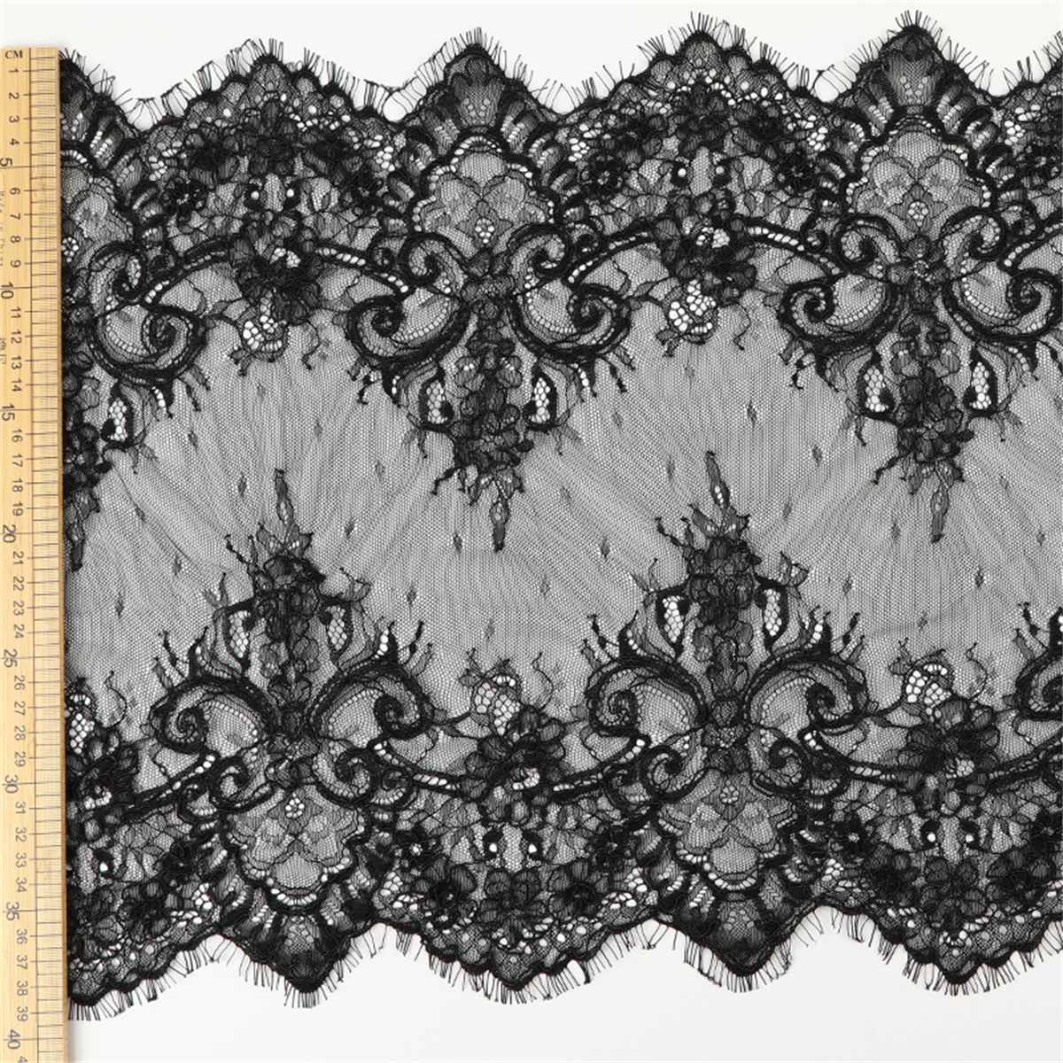 Bridal Lace Trim - Corded Chantilly Wedding Lace Trim | GTIN YK042