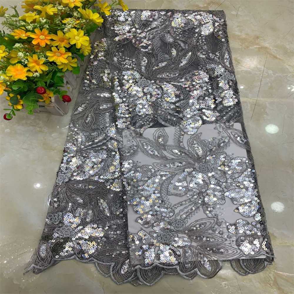 Embroidered Sequin Fabric - Corded Lace Fabric | MPN DX028