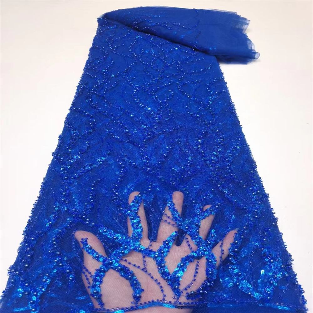 Embellished Beaded Tulle Lace Fabric With Beads | GTIN JX116