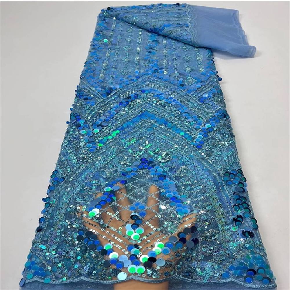 Colorful Sequin Tulle Lace Fabric | GTIN JC033