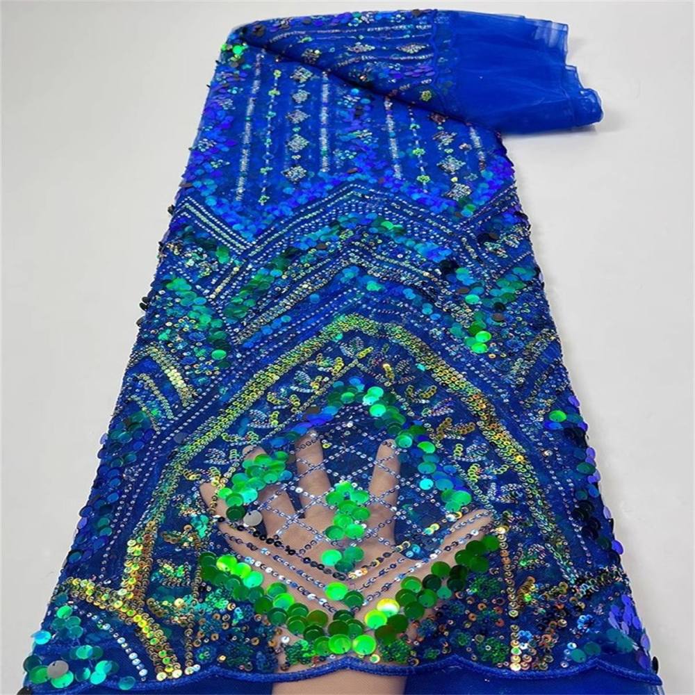 Colorful Sequin Tulle Lace Fabric | GTIN JC033