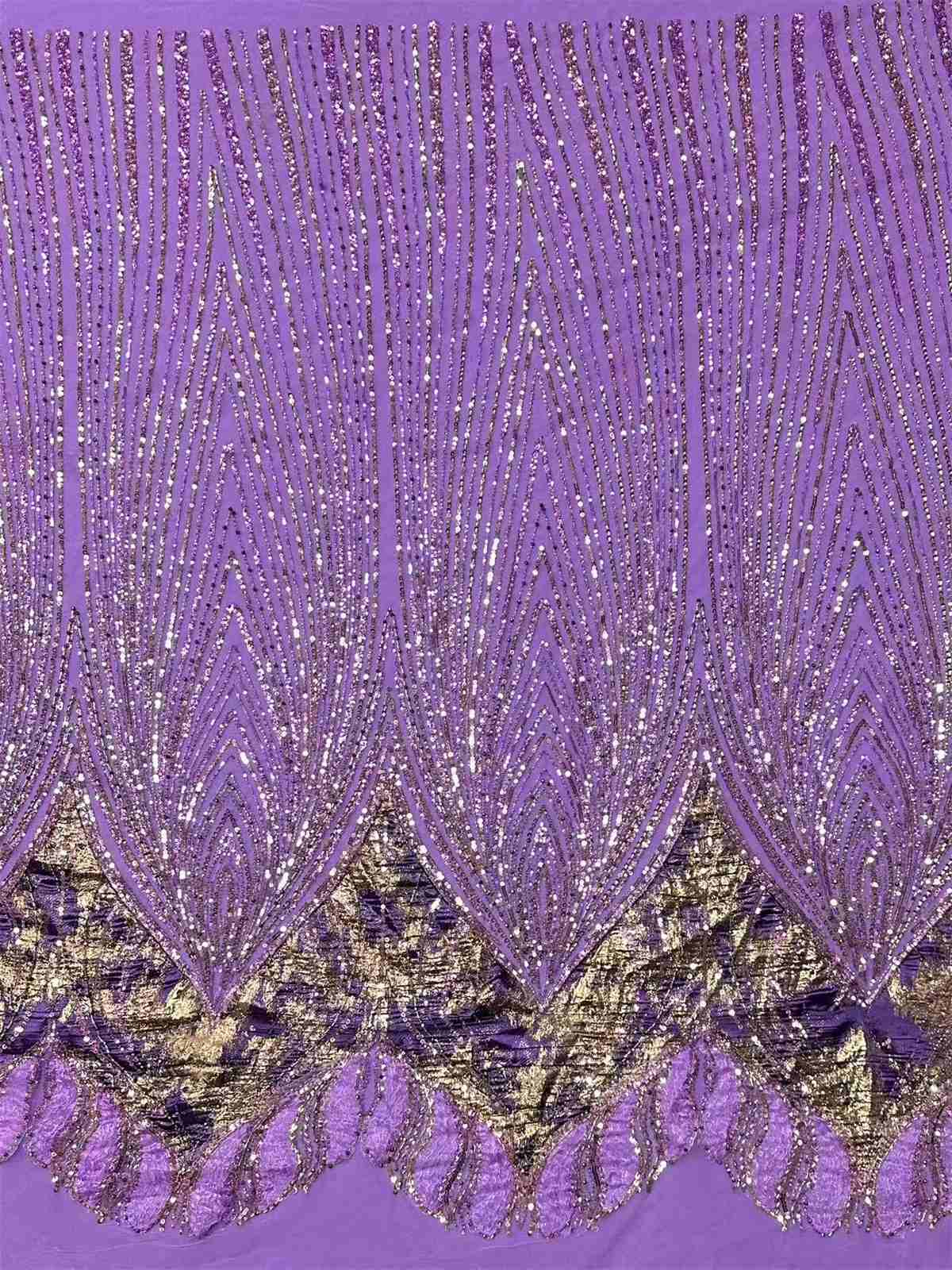 Embellished Beaded Tulle Lace Fabric with Beads | MPN HN394