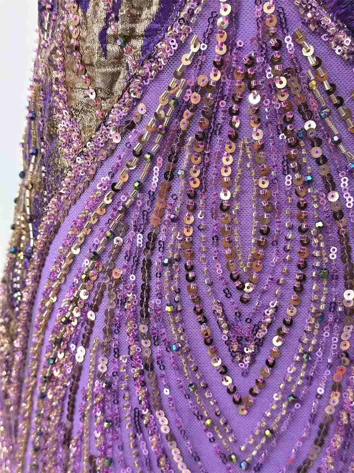 Embellished Beaded Tulle Lace Fabric with Beads | MPN HN394