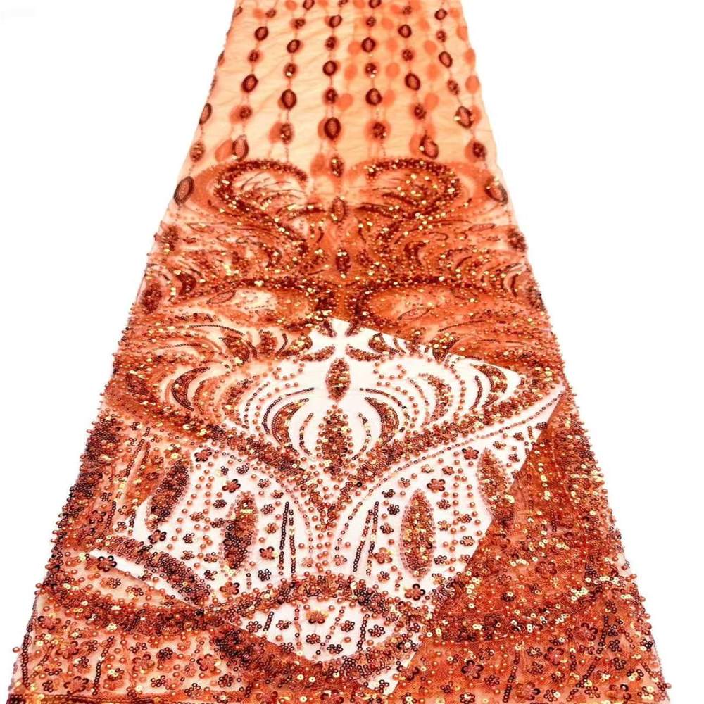 Embellished Beaded Tulle Lace Fabric with Beads | MPN HN399