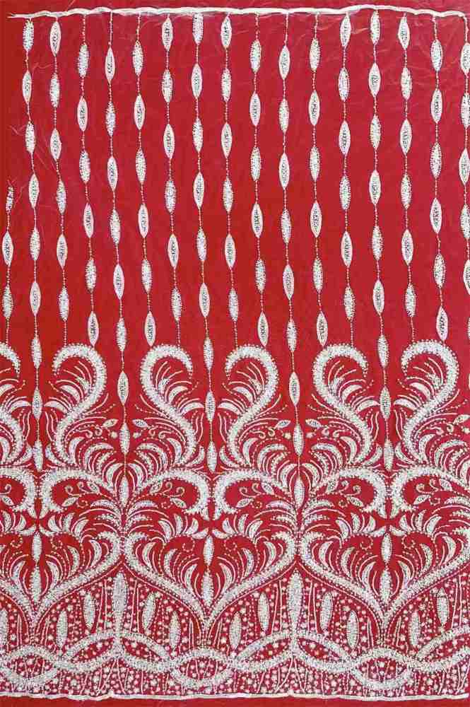 Embellished Beaded Tulle Lace Fabric with Beads | MPN HN399
