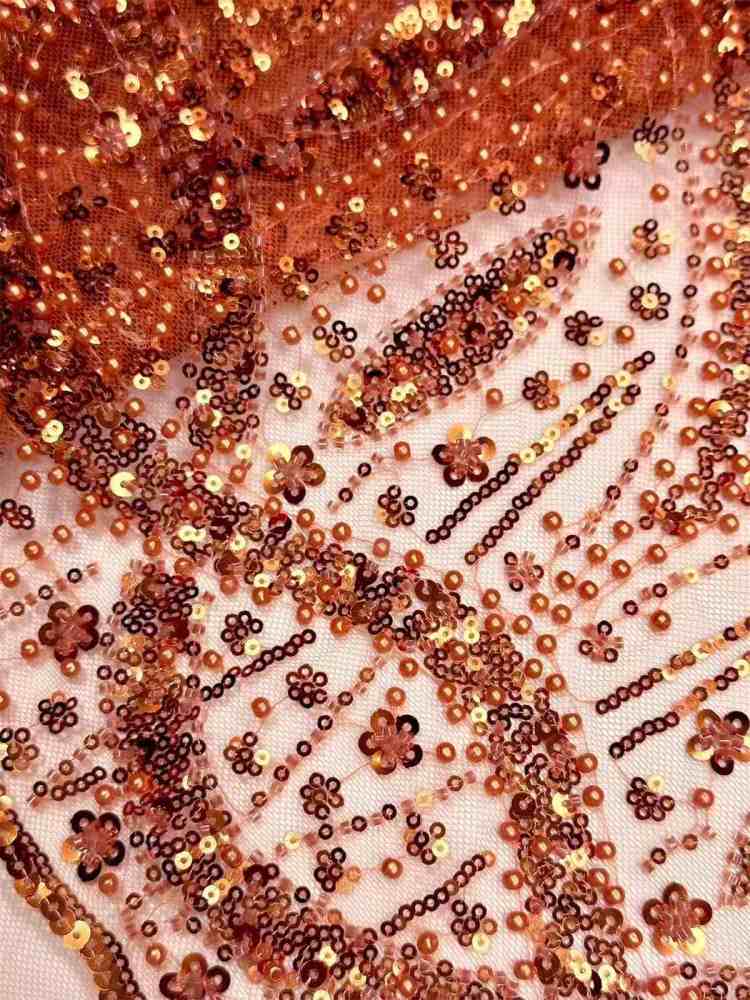 Embellished Beaded Tulle Lace Fabric with Beads | MPN HN399