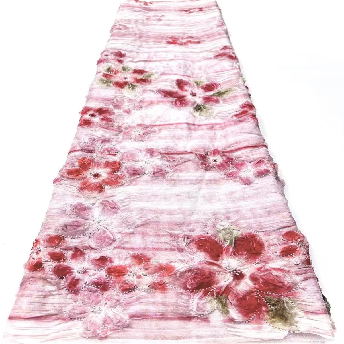 Embellished Beaded Tulle Lace Fabric with Beads | MPN HN426