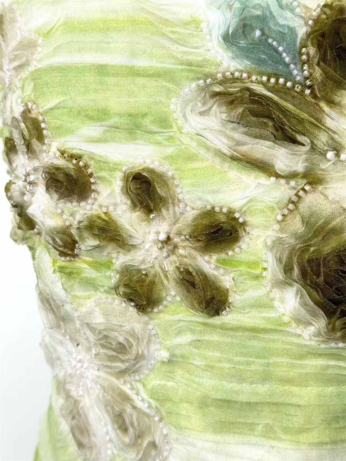 Embellished Beaded Tulle Lace Fabric with Beads | MPN HN426