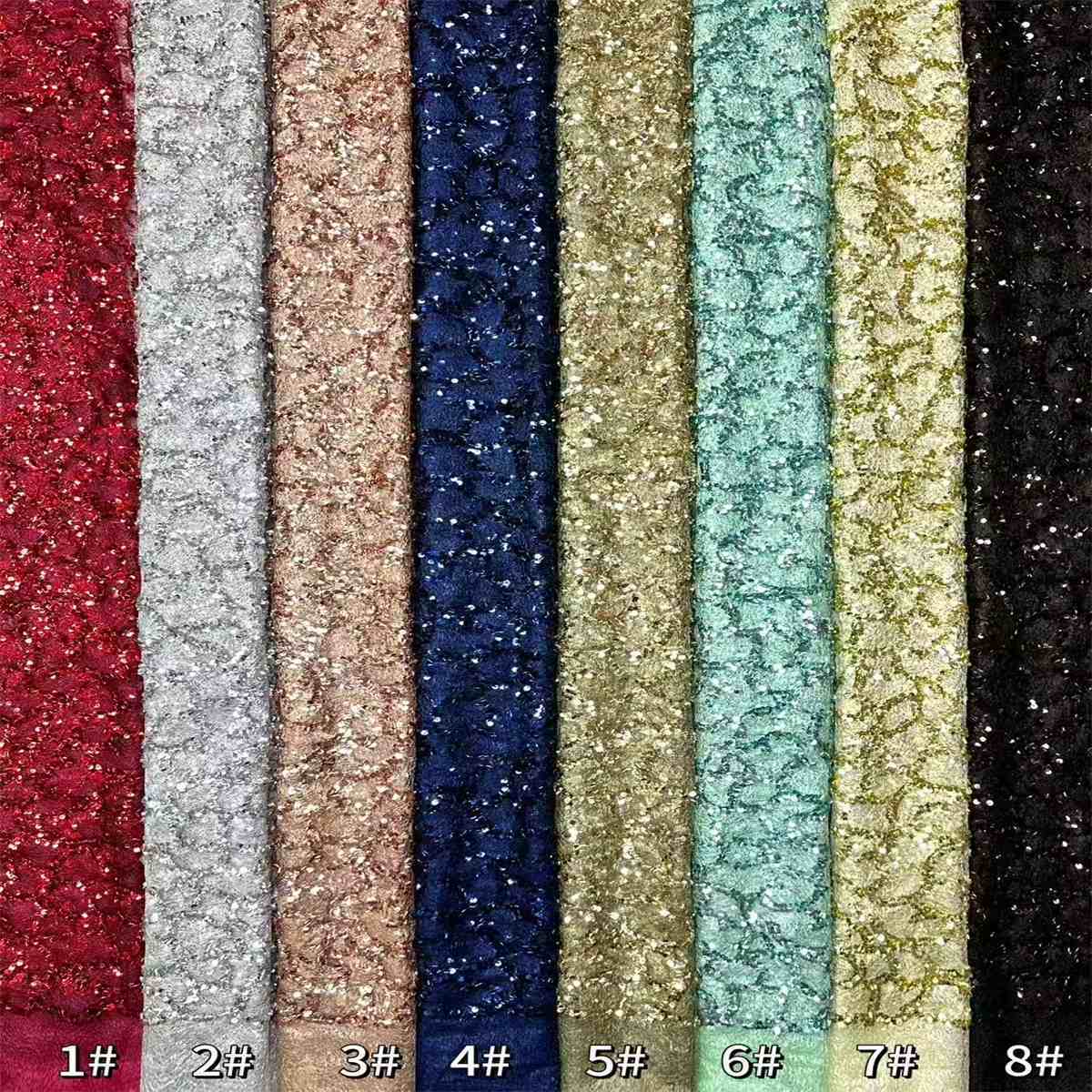 Embellished Beaded Tulle Lace Fabric with Beads | GTIN HN411