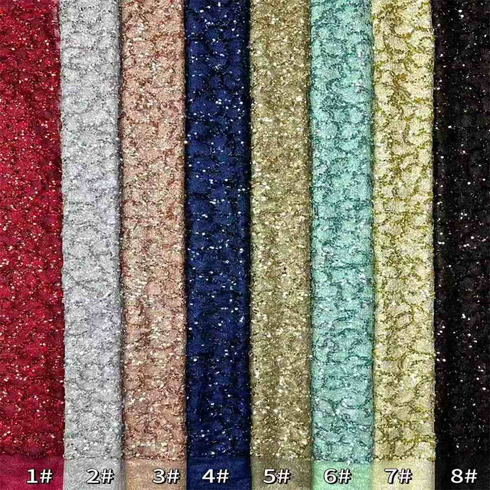 Embellished Beaded Tulle Lace Fabric with Beads | GTIN HN411