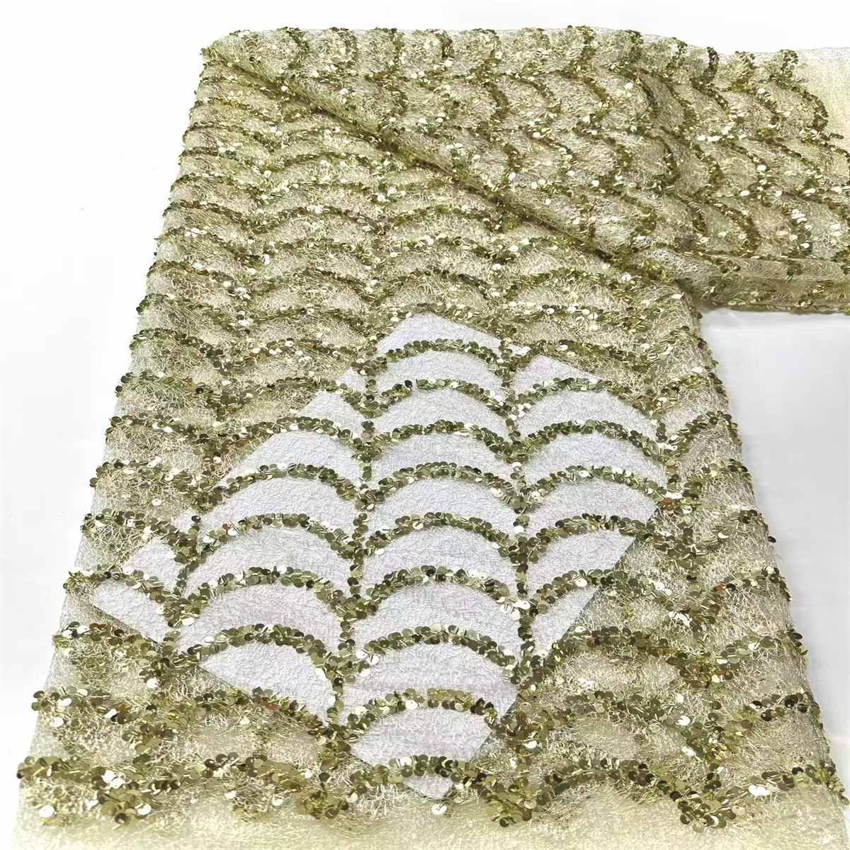 Sequin Tulle Lace Fabric | GTIN HN412