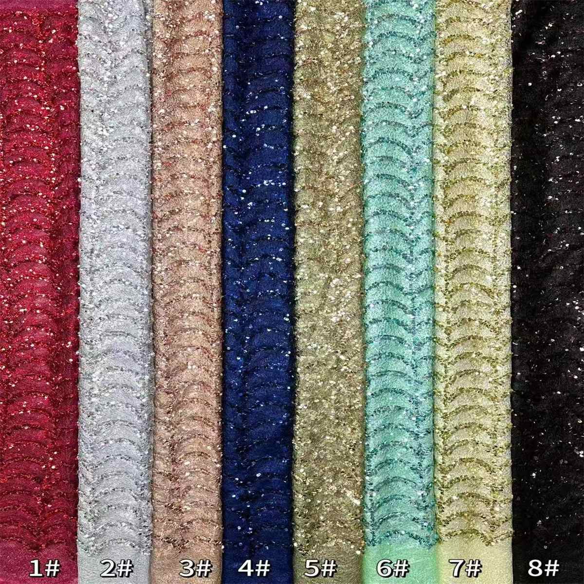 Sequin Tulle Lace Fabric | GTIN HN412
