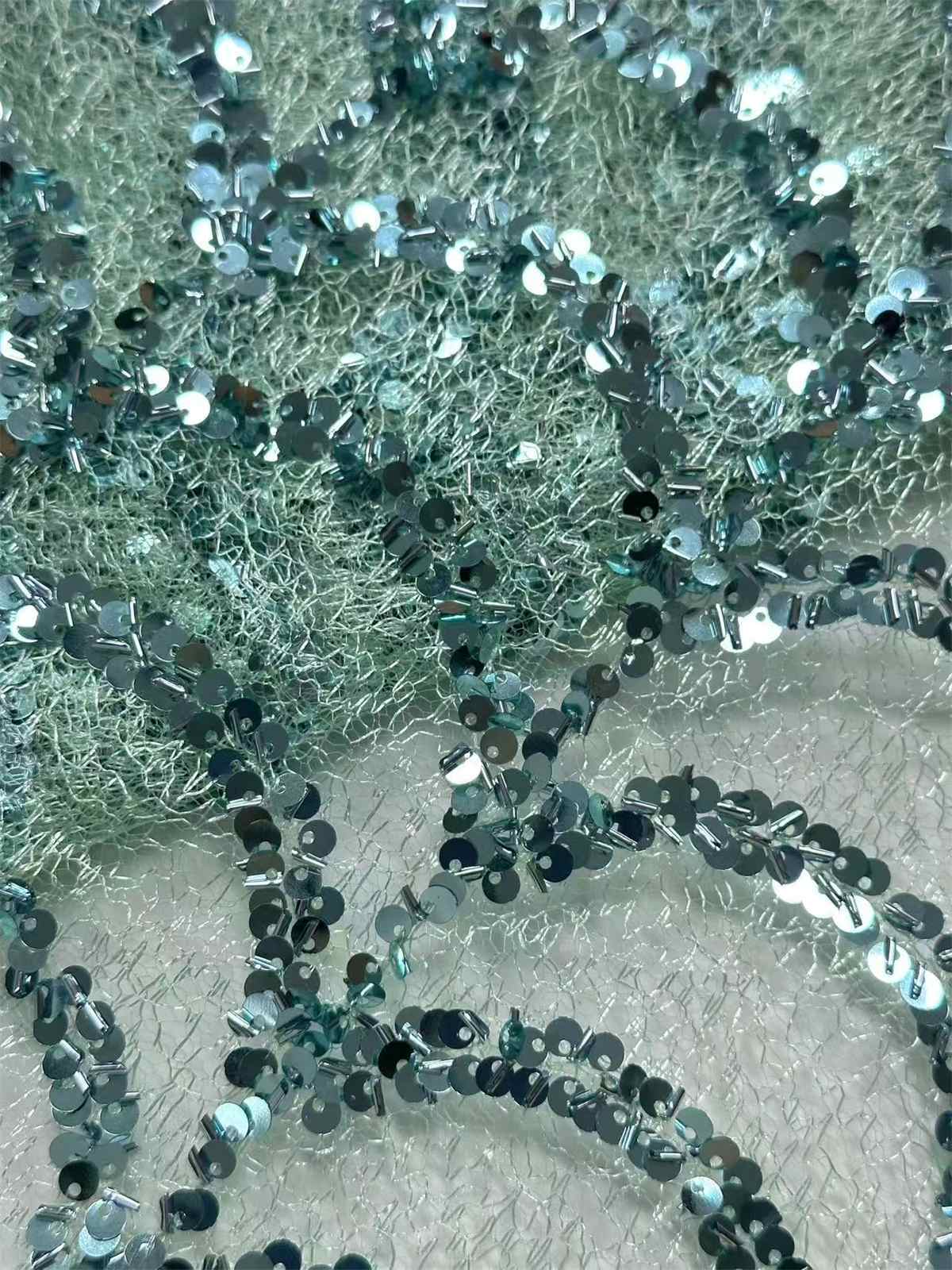 Sequin Tulle Lace Fabric | GTIN HN412
