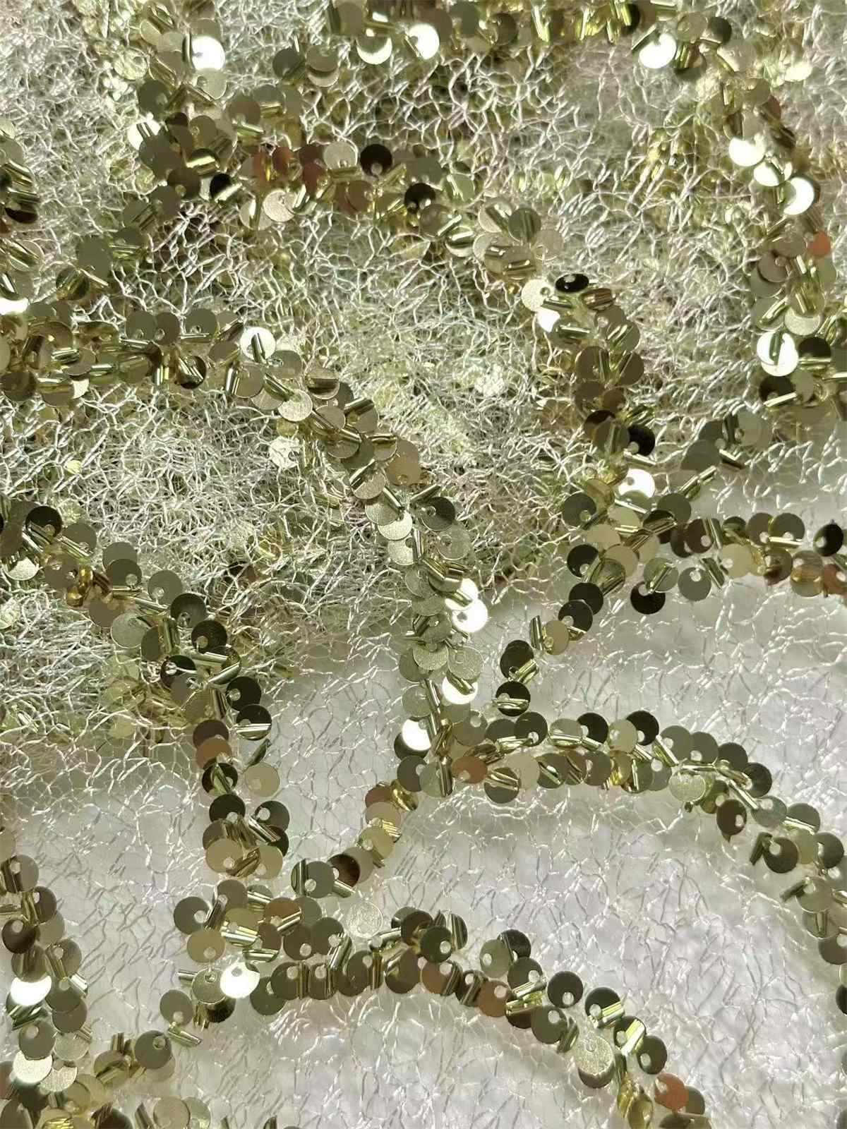 Sequin Tulle Lace Fabric | GTIN HN412