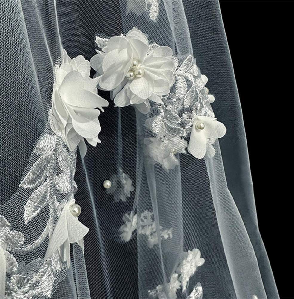 Bridal Veil - 3D Floral Wedding Veil | GTIN WV608