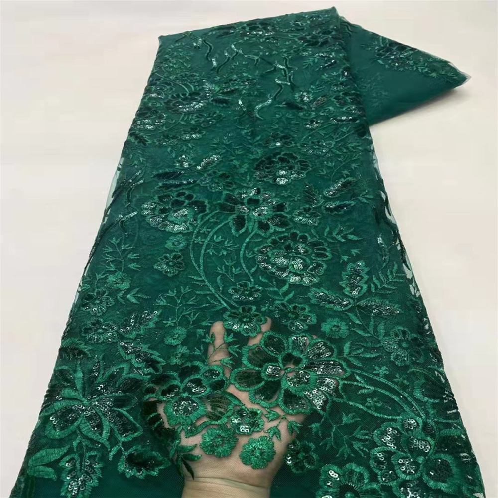 Embroidered Sequin Lace Fabric For Dresses | GTIN JX494