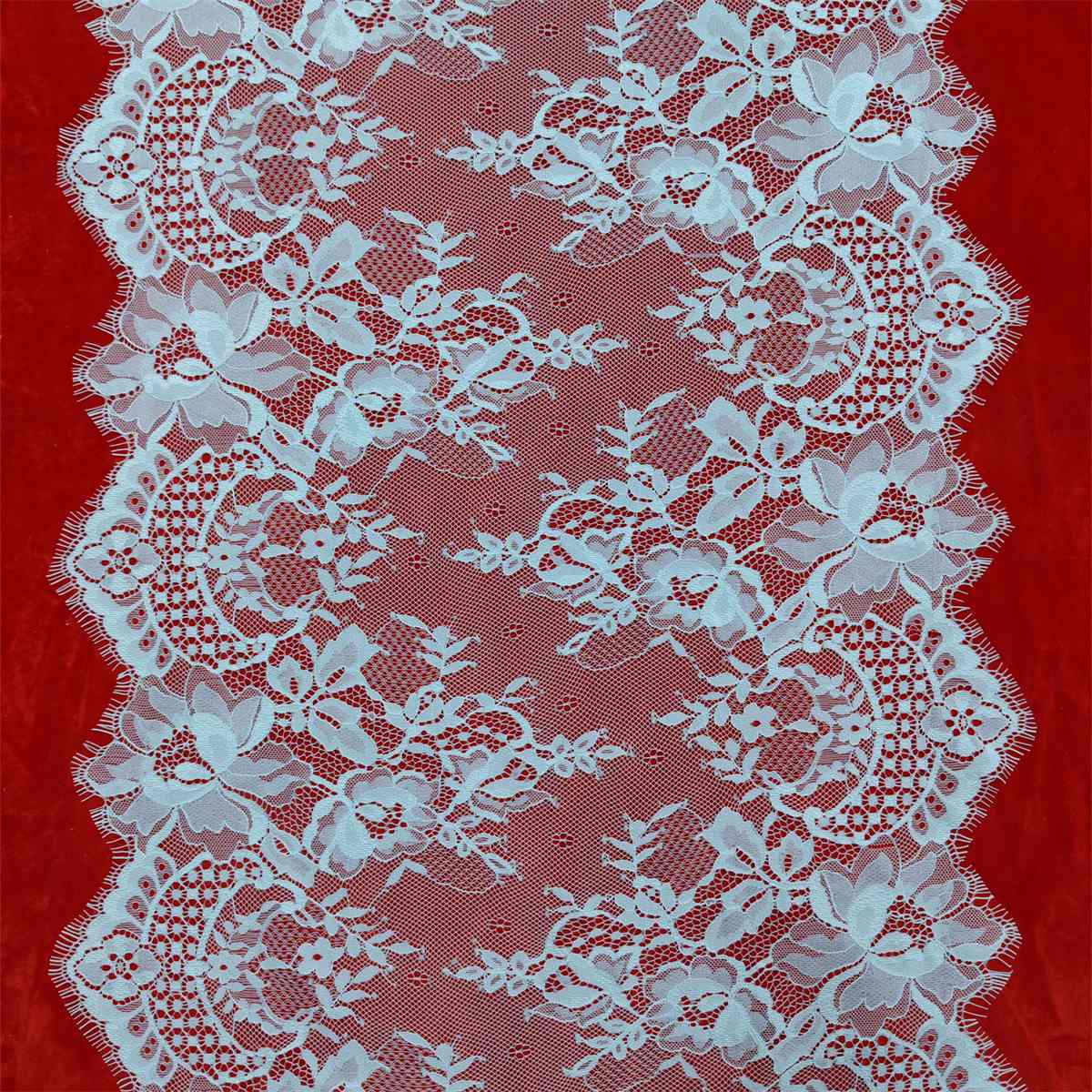 3 Meters Eyelash Chantilly Bridal Lace Trim Material