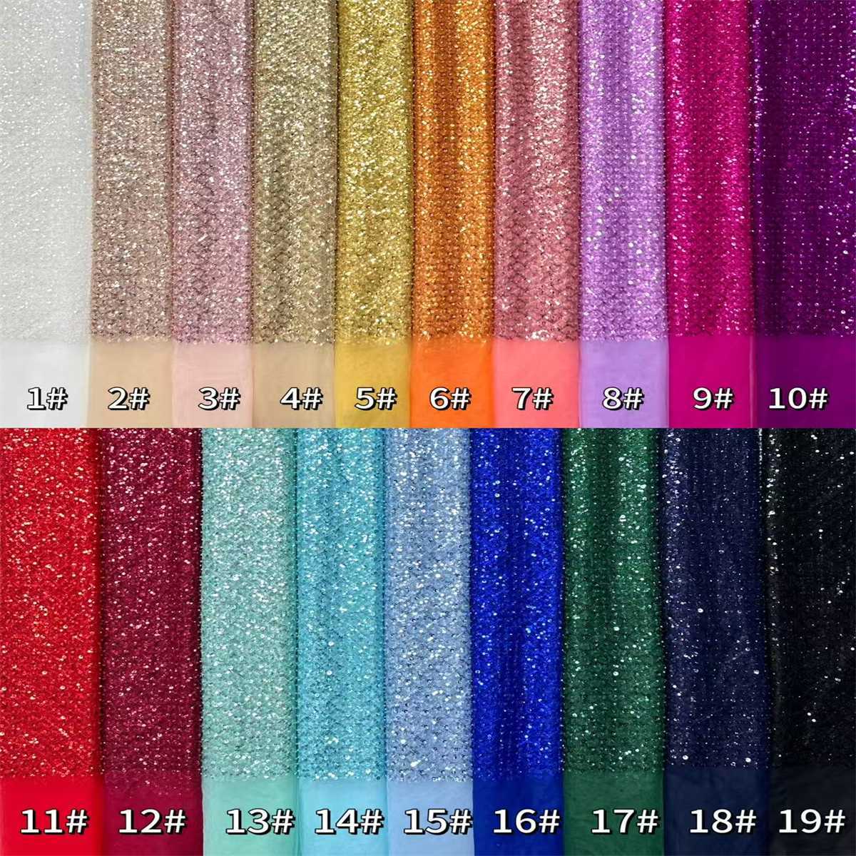 Embellished Beaded Tulle Lace Fabric with Beads | GTIN HN454