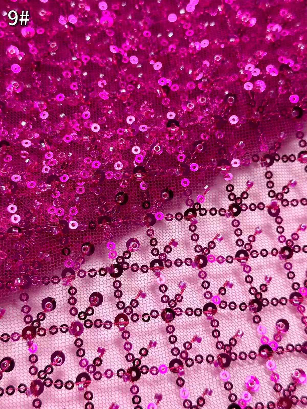 Embellished Beaded Tulle Lace Fabric with Beads | GTIN HN454