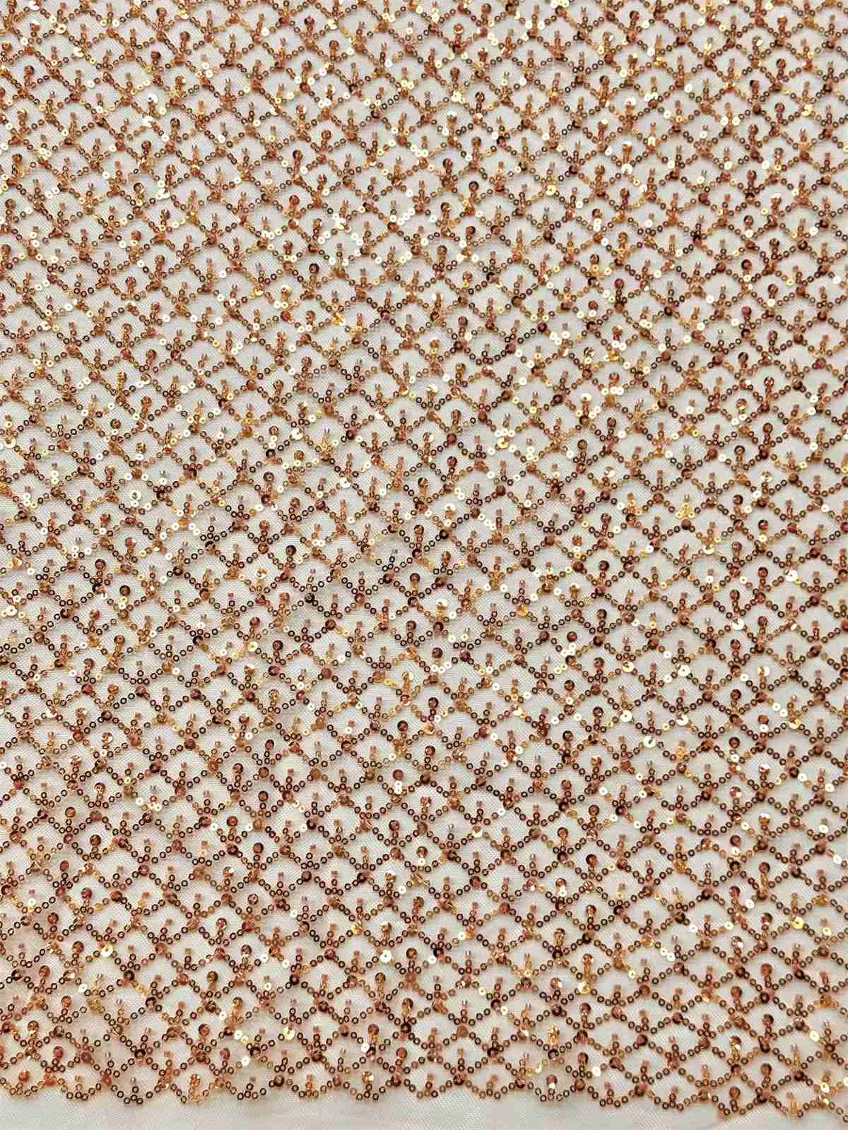 Embellished Beaded Tulle Lace Fabric with Beads | GTIN HN454