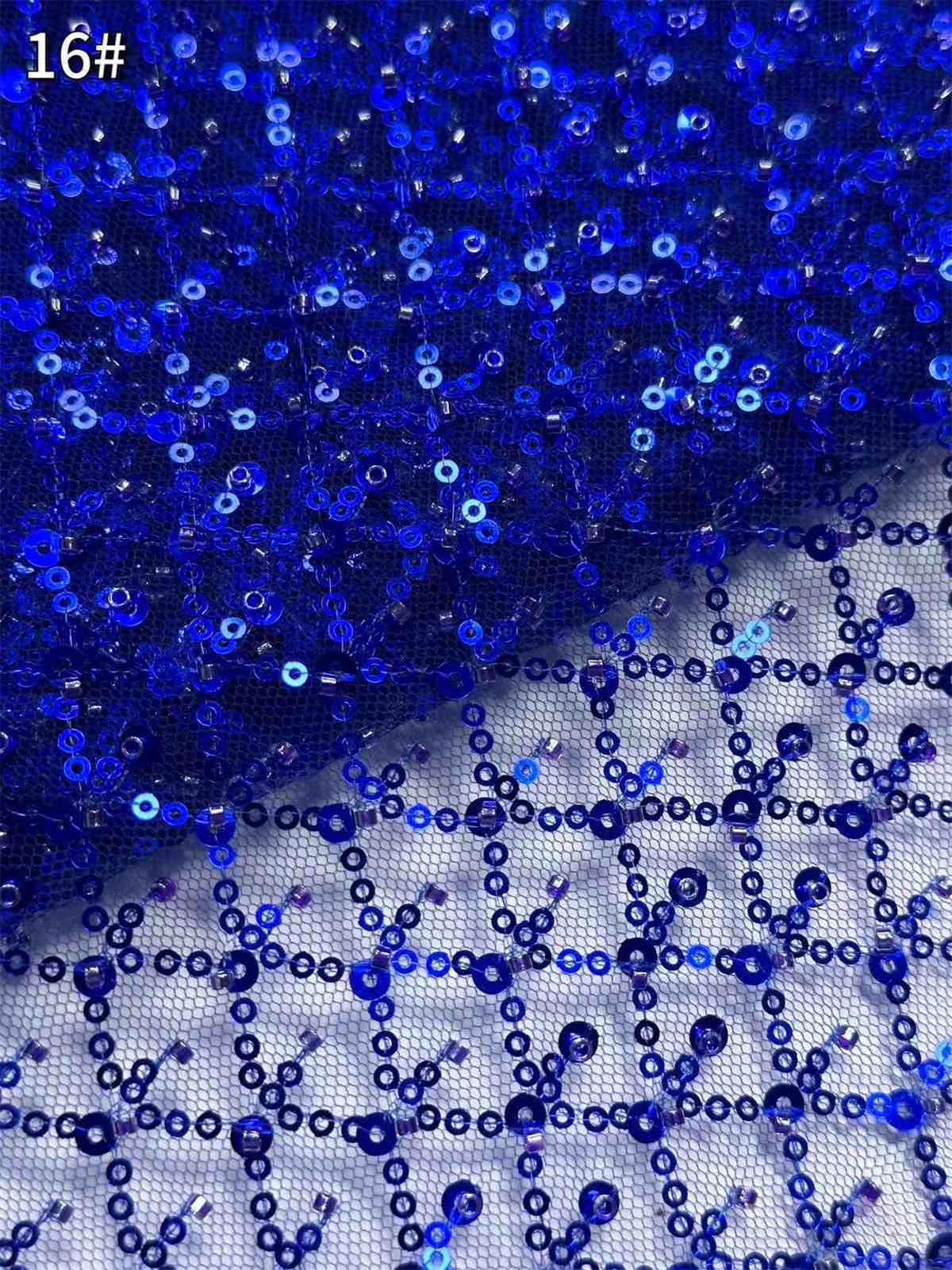 Embellished Beaded Tulle Lace Fabric with Beads | GTIN HN454