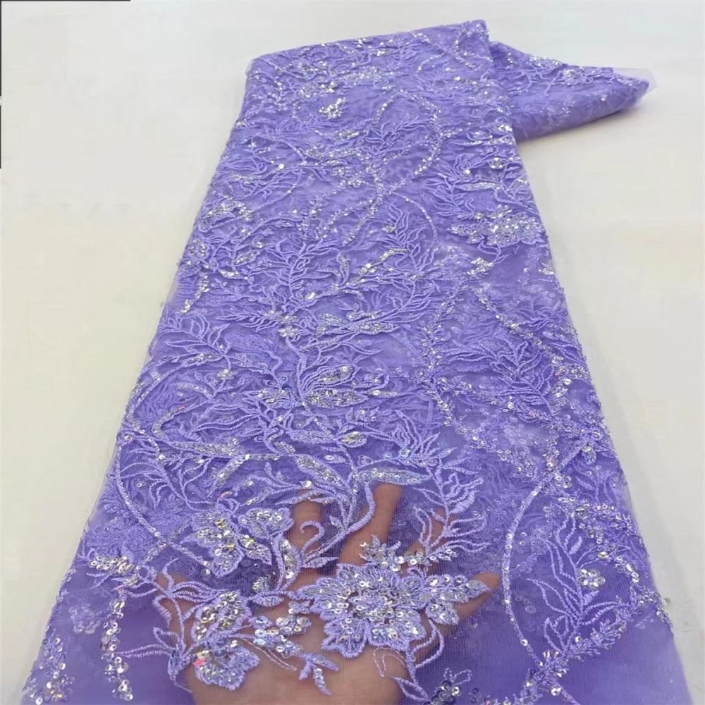 Embroidered Sequin Tulle Lace Fabric for Dresses | GTIN JX495