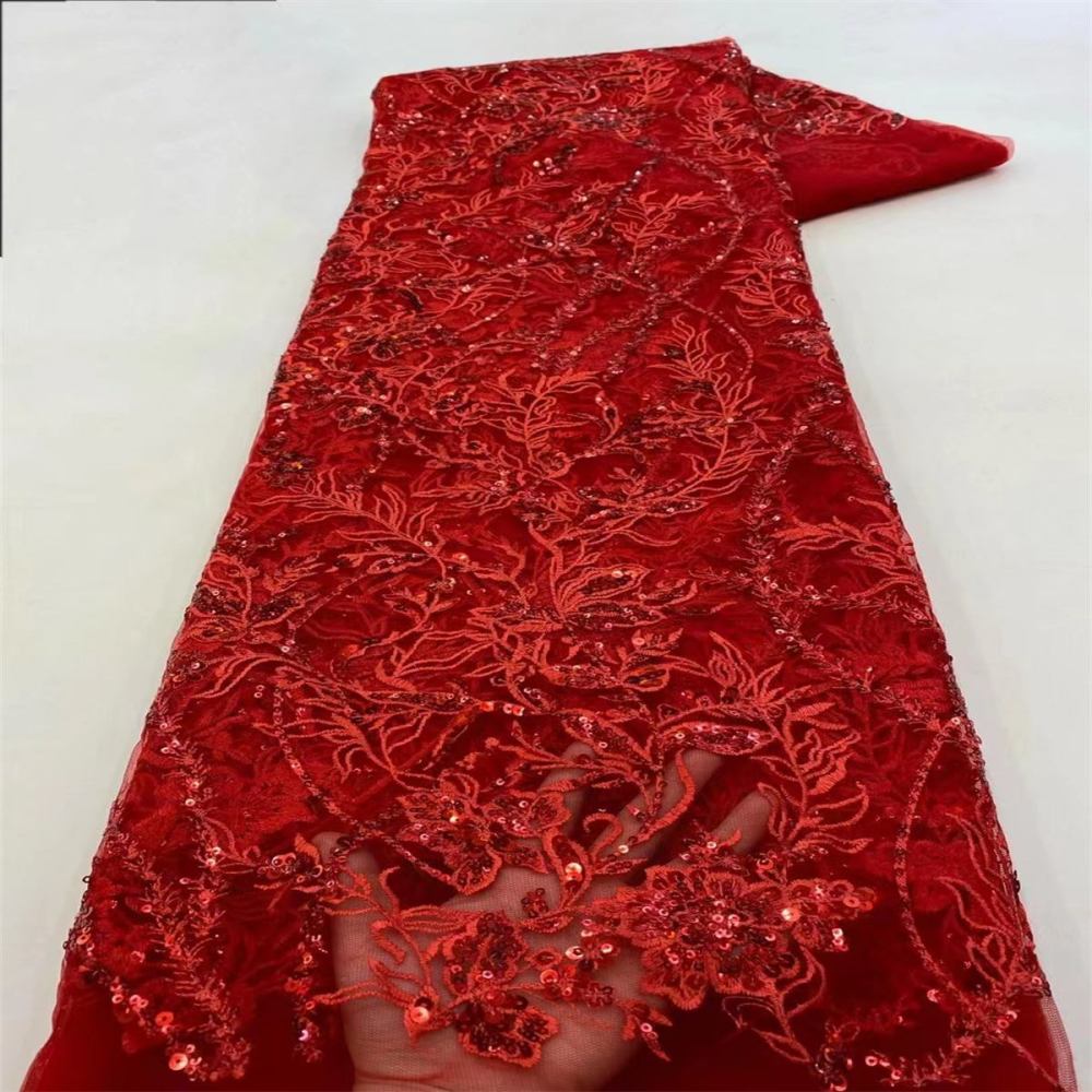 Embroidered Sequin Tulle Lace Fabric for Dresses | GTIN JX495