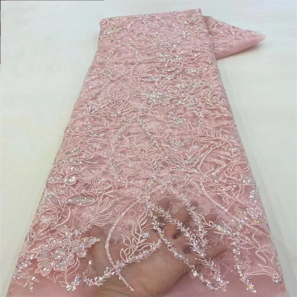 Embroidered Sequin Tulle Lace Fabric for Dresses | GTIN JX495