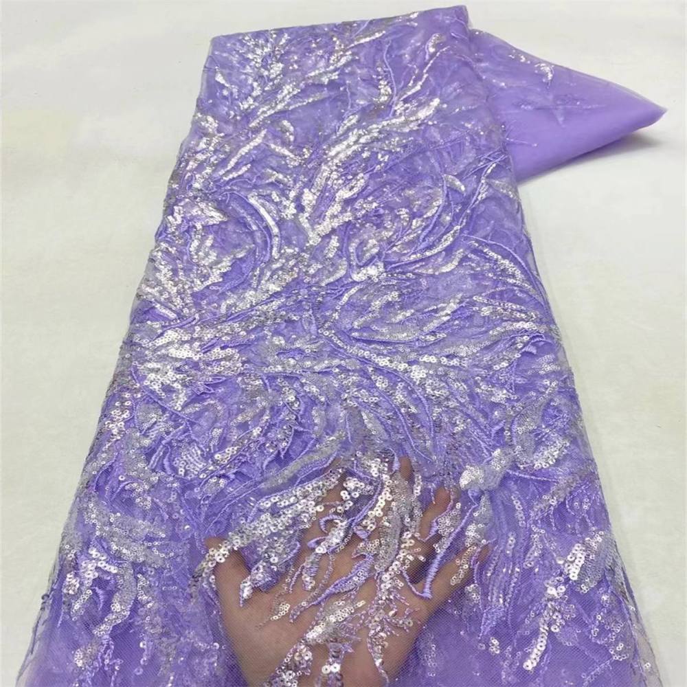 Embroidered Sequin Lace Fabric for Dresses | GTIN JX496