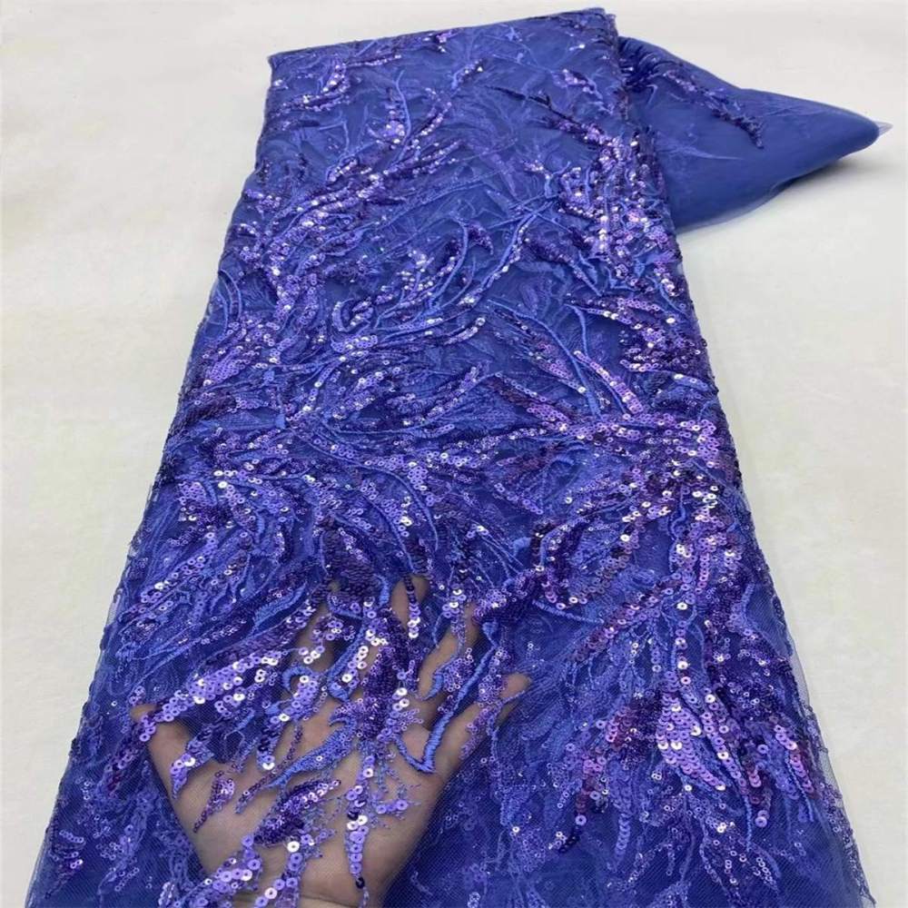 Embroidered Sequin Lace Fabric for Dresses | GTIN JX496