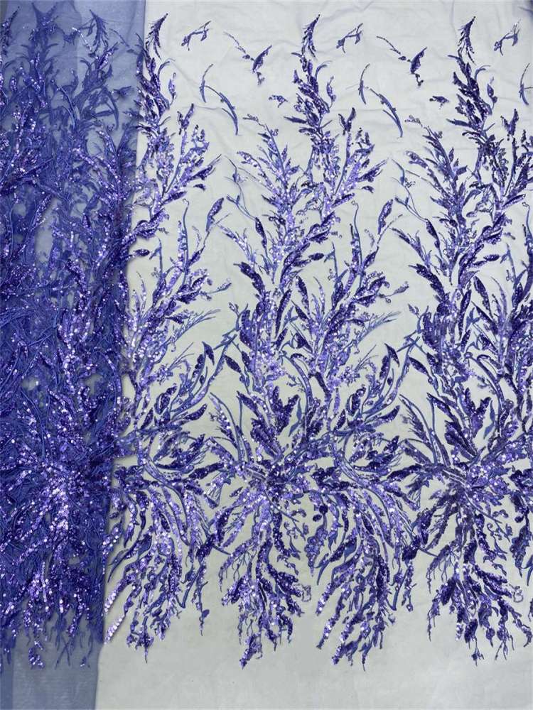 Embroidered Sequin Lace Fabric for Dresses | GTIN JX496