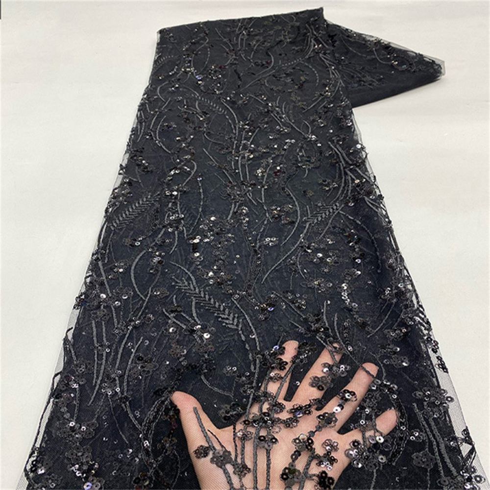 Embroidered Sequin Lace Fabric for Dresses | GTIN JX497