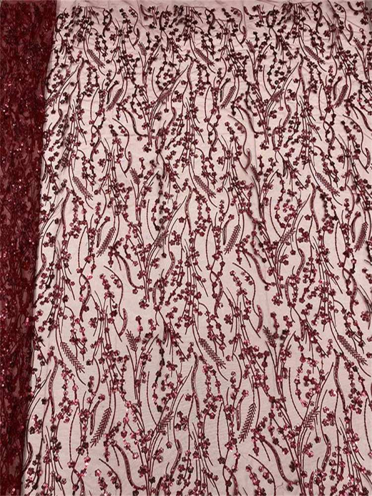 Embellished Beaded Tulle Lace Fabric with Beads | GTIN JX497