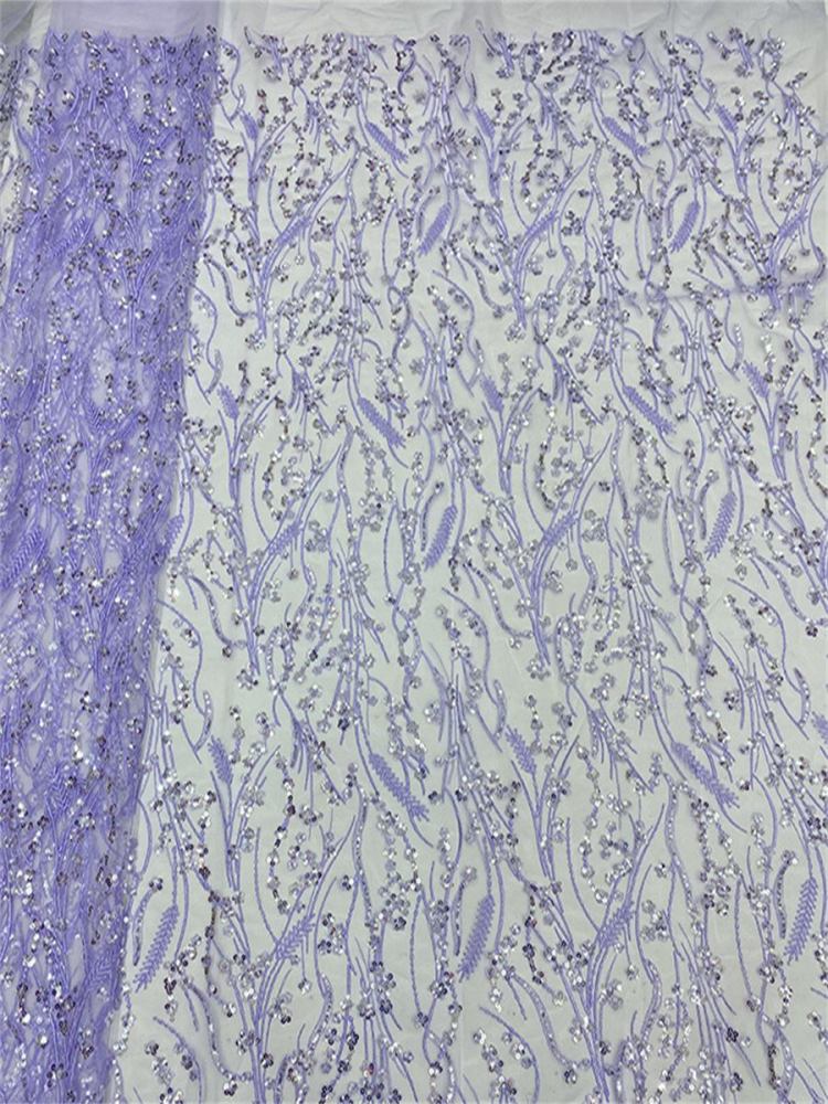 Embellished Beaded Tulle Lace Fabric with Beads | GTIN JX497