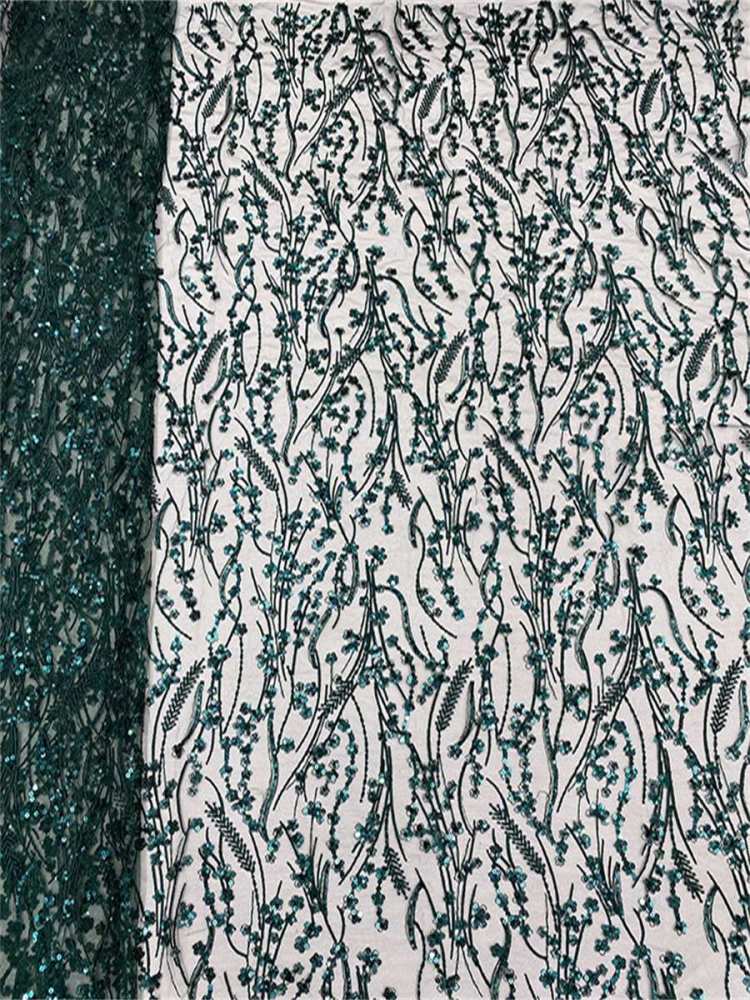Embellished Beaded Tulle Lace Fabric with Beads | GTIN JX497