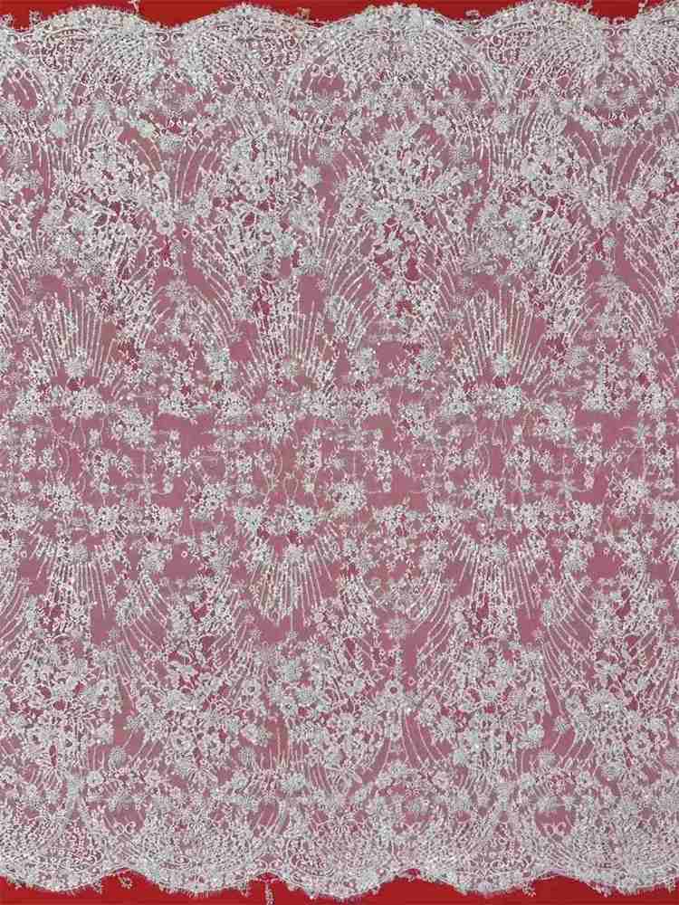 Bridal Lace Fabric - Beaded Wedding Lace Fabric | GTIN HN465