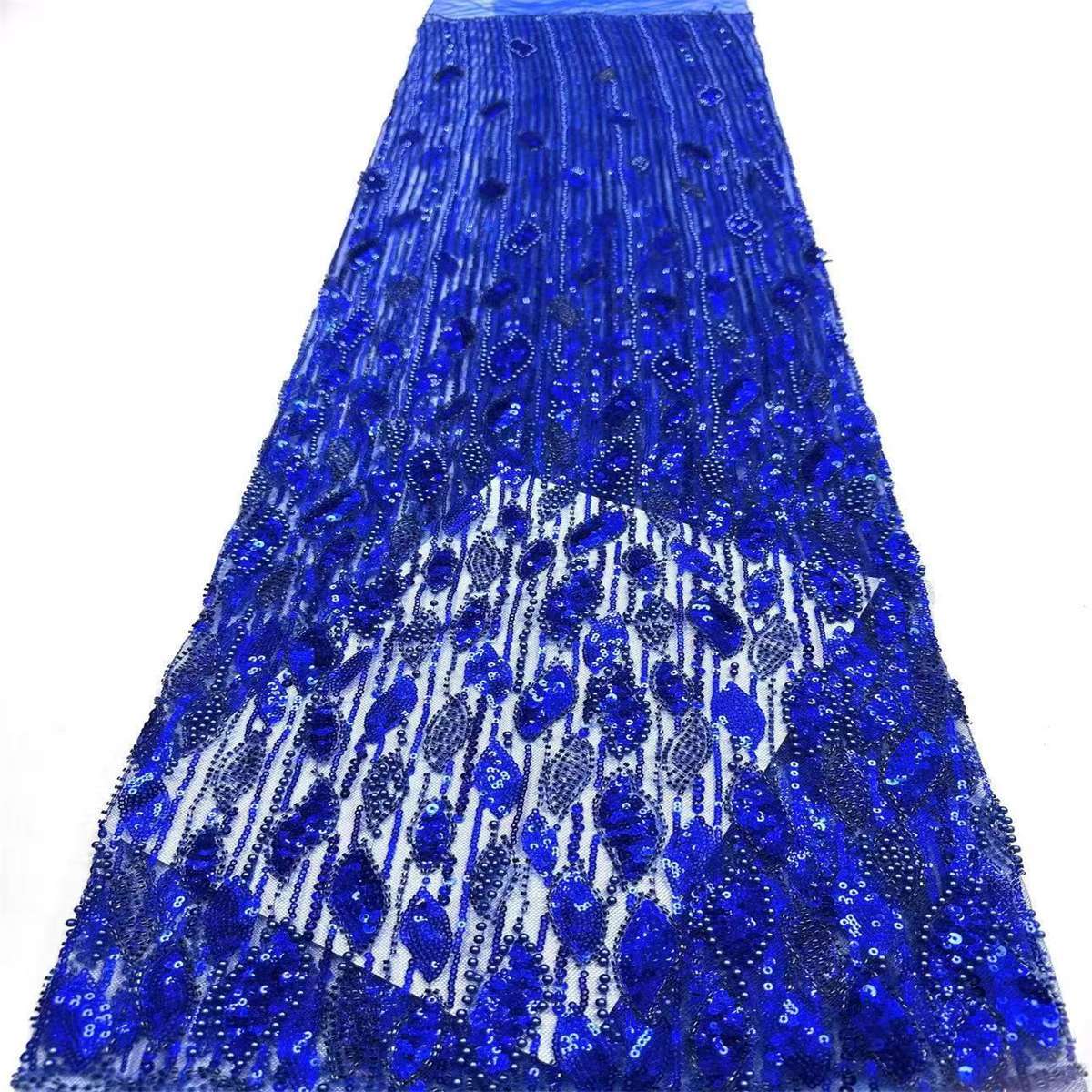 Embellished Beaded Tulle Lace Fabric with Beads | COD HN472