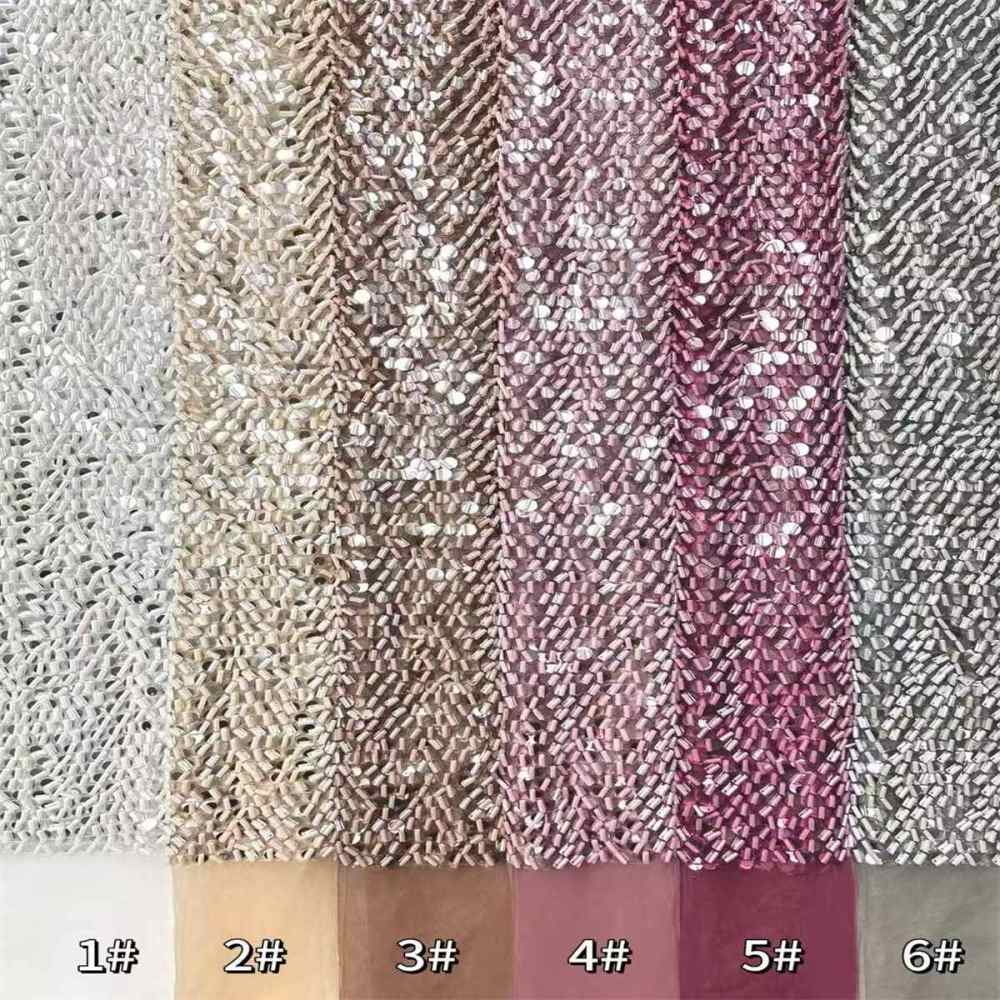 Sequin Tulle Lace Fabric | COD HN477