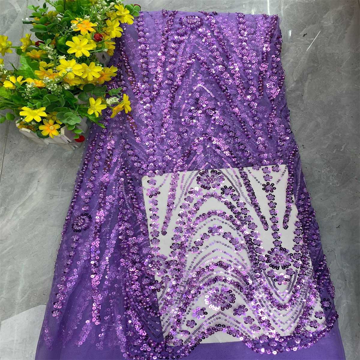 Beaded Tulle Fabric | COD ZT172