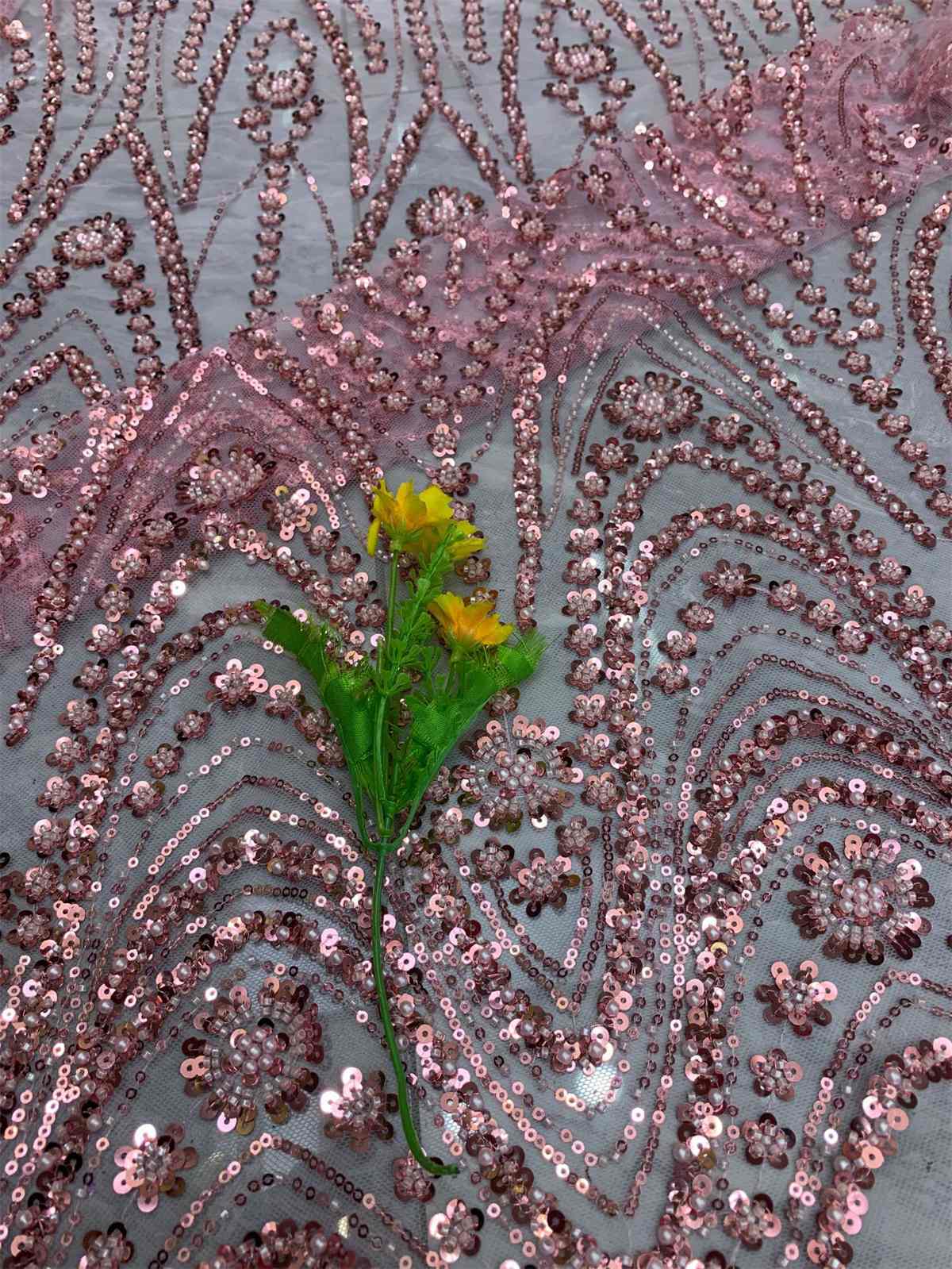 Beaded Tulle Fabric | COD ZT172
