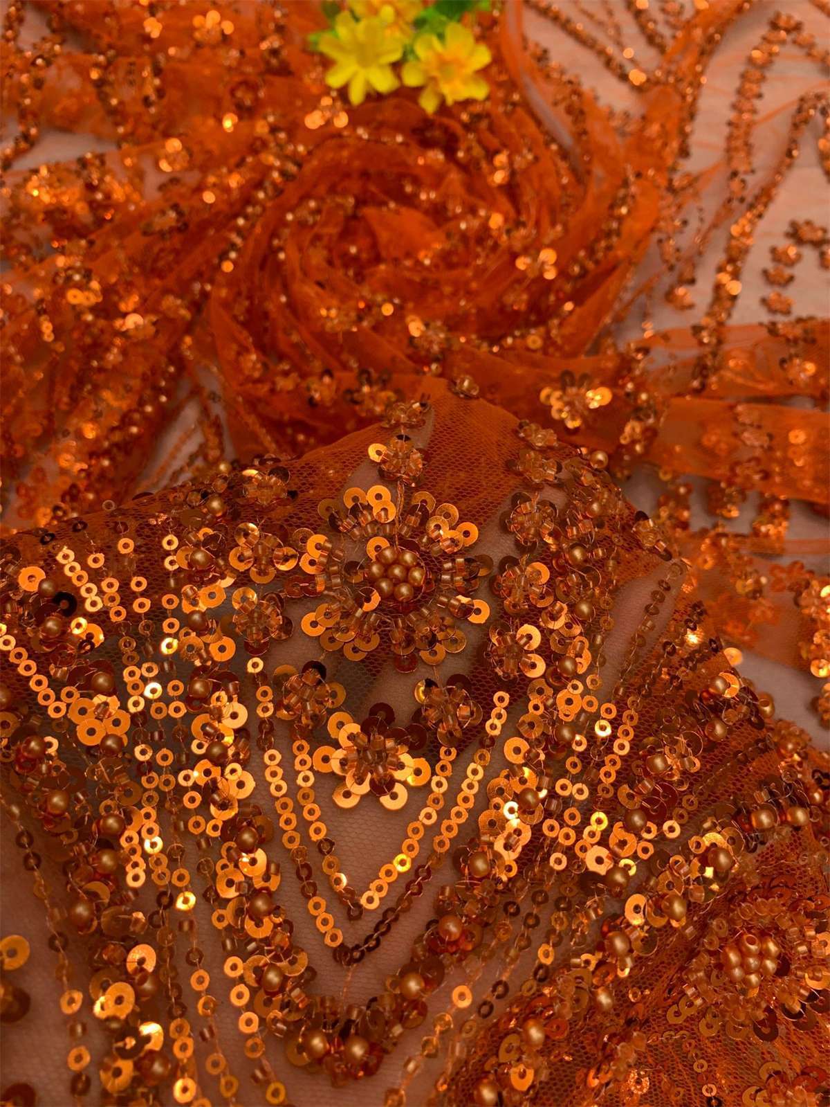 Beaded Tulle Fabric | COD ZT172